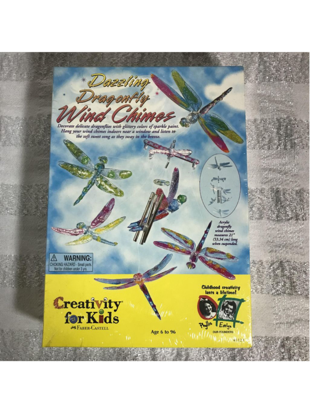 Creativity for Kids Dazzling Dragonfly Wind Chimes Kit NEW SEALED #1124